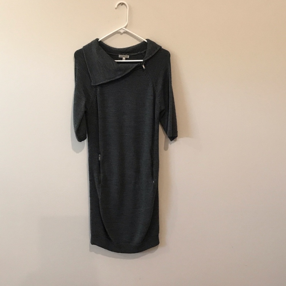 Calvin Klein Jeans Dark Gray Asymmetrical Dress